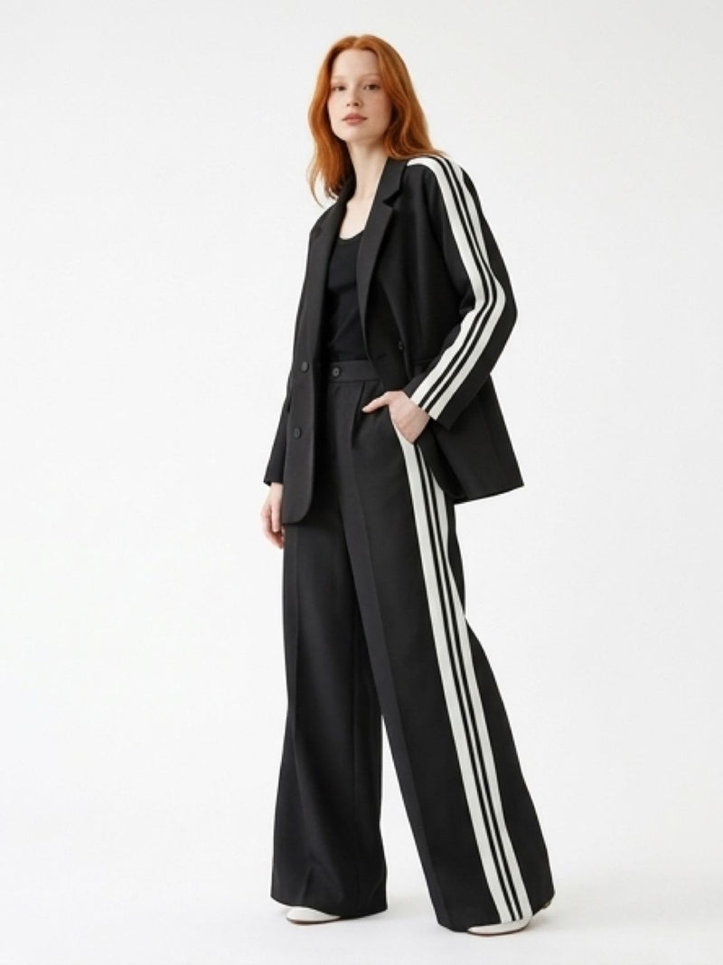 Traje Maxi Oversize Rayas