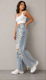 Jeans rotos cortos