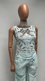 Traje crochet pantalon