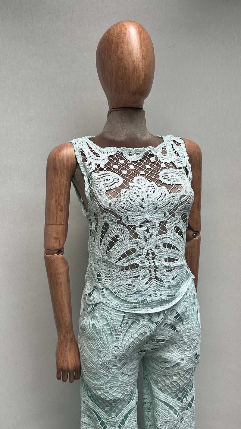 Traje crochet pantalon