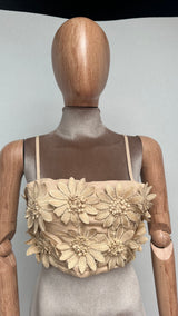 TOP FLORES BEIGE