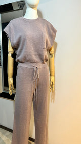 Jumpsuit tejido rosa