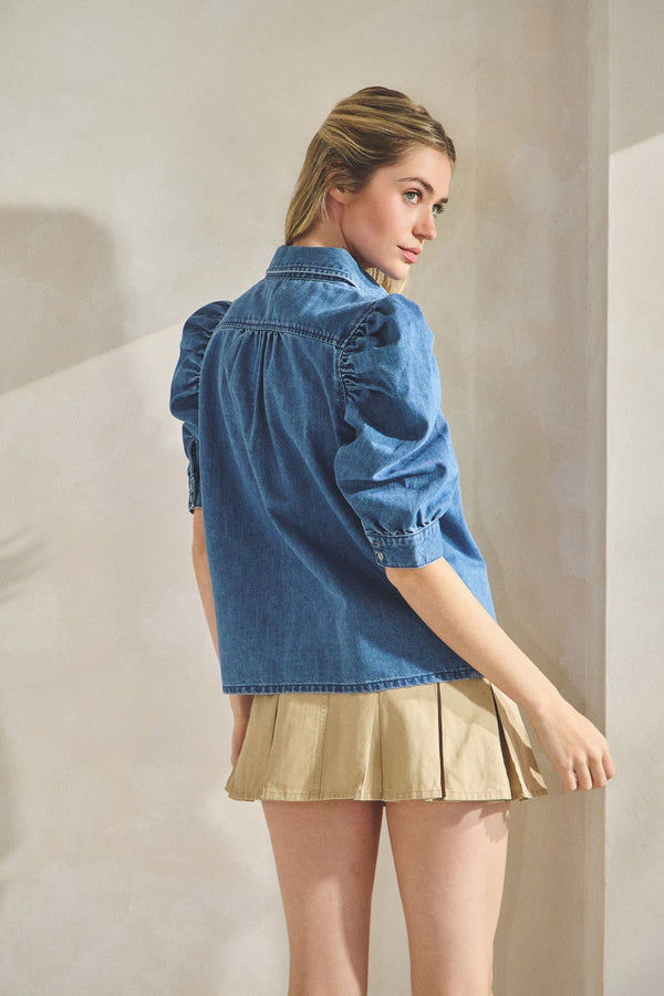 blusa bombacha mezclilla