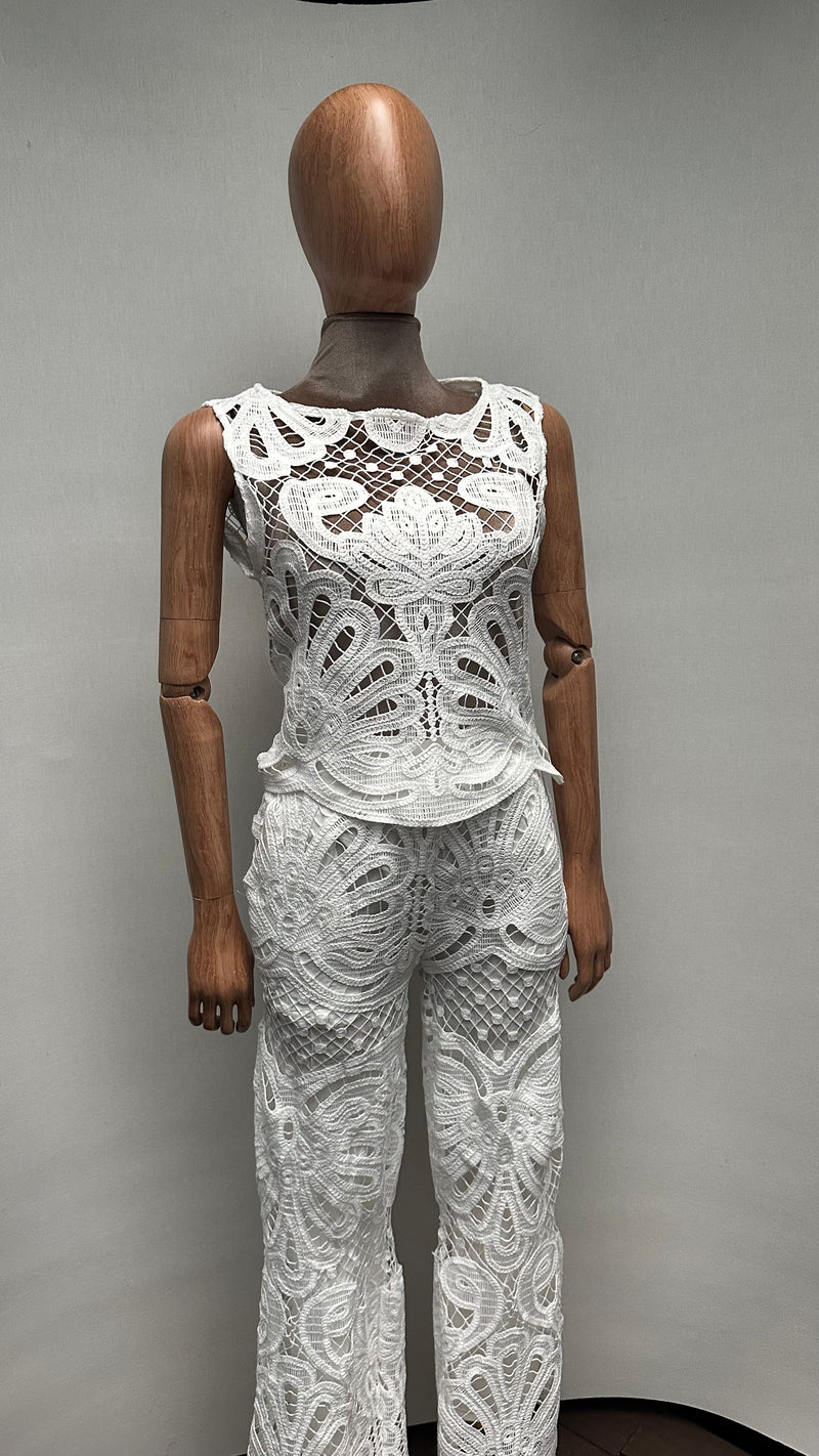 Traje crochet pantalon