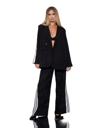 Traje Maxi Oversize Rayas