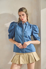 blusa bombacha mezclilla
