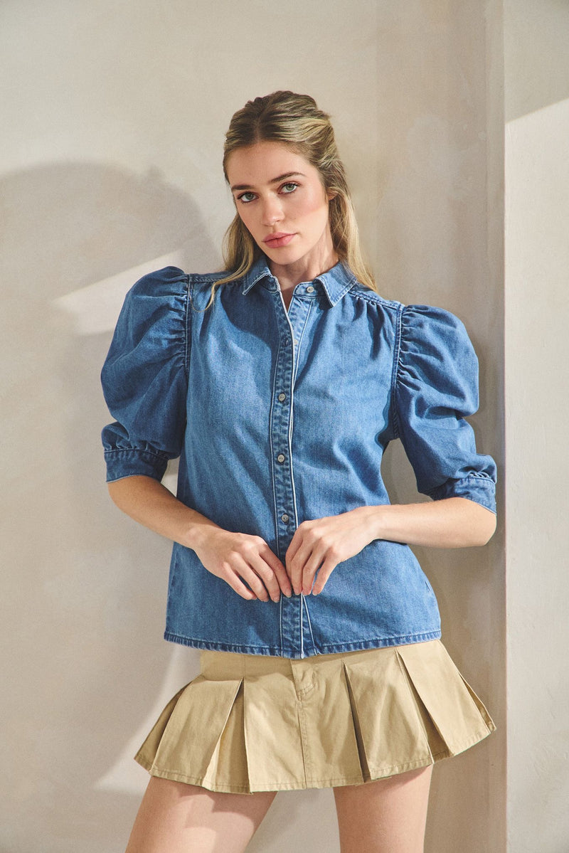 blusa bombacha mezclilla