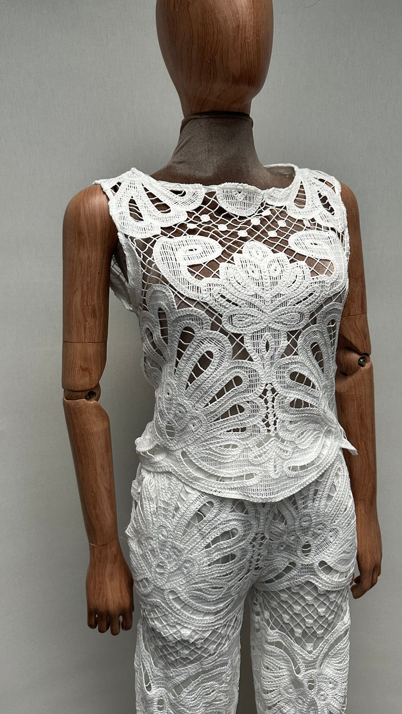 Traje crochet pantalon