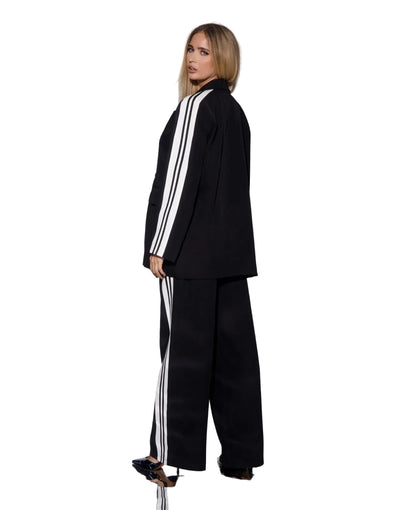 Traje Maxi Oversize Rayas