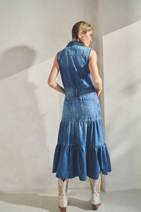 Vestido vaquero largo