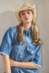 Camisa vaquera oversize mezclilla