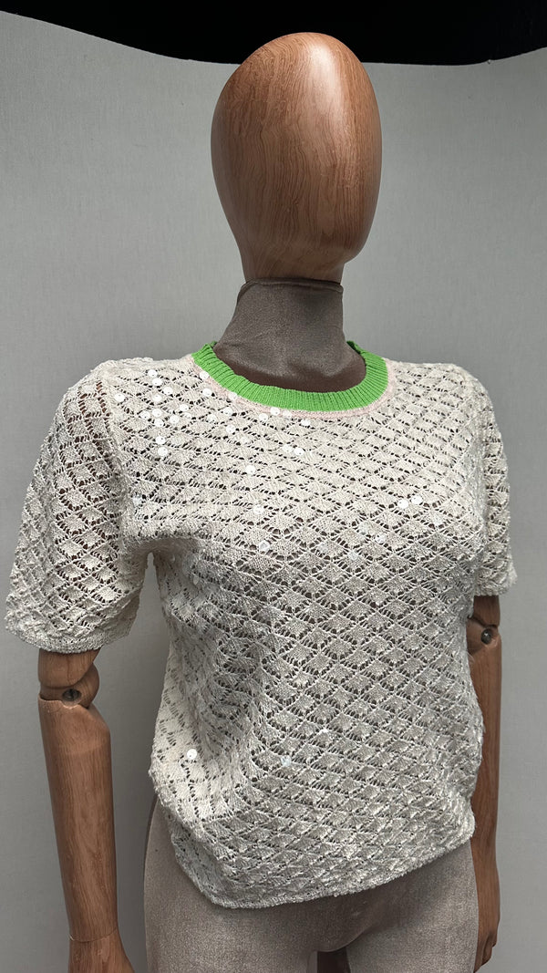 BLUSA LENTEJUELA TEJIDA