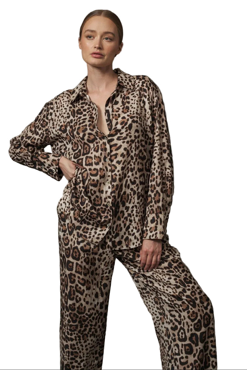 Traje Animal Print Satín