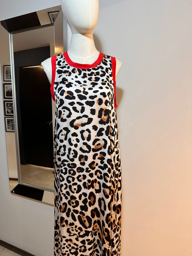 Vestido animal Print satin