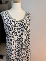 Camiseta animal print metálica