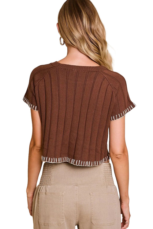 Blusa Tejida Pespunte