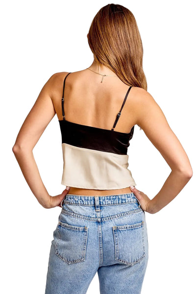 Top Satin Moño