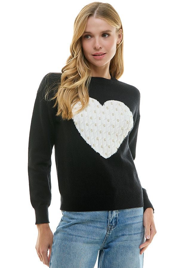 Suéter Negro Corazón