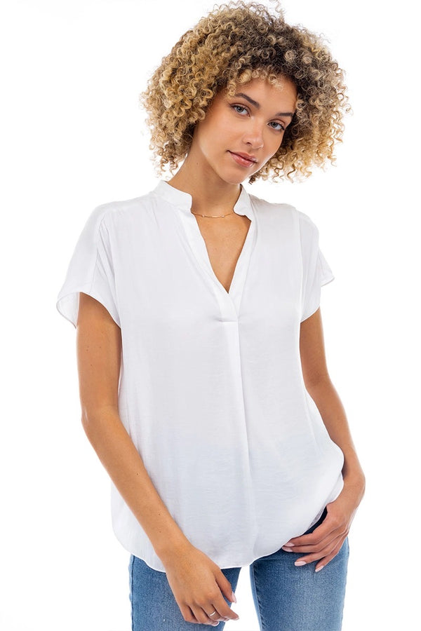 Blusa blanca cuello