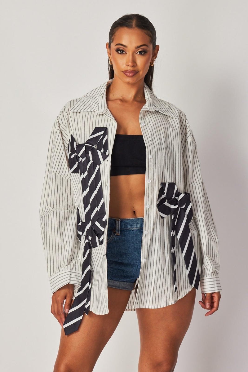 Camisa corbatas oversized