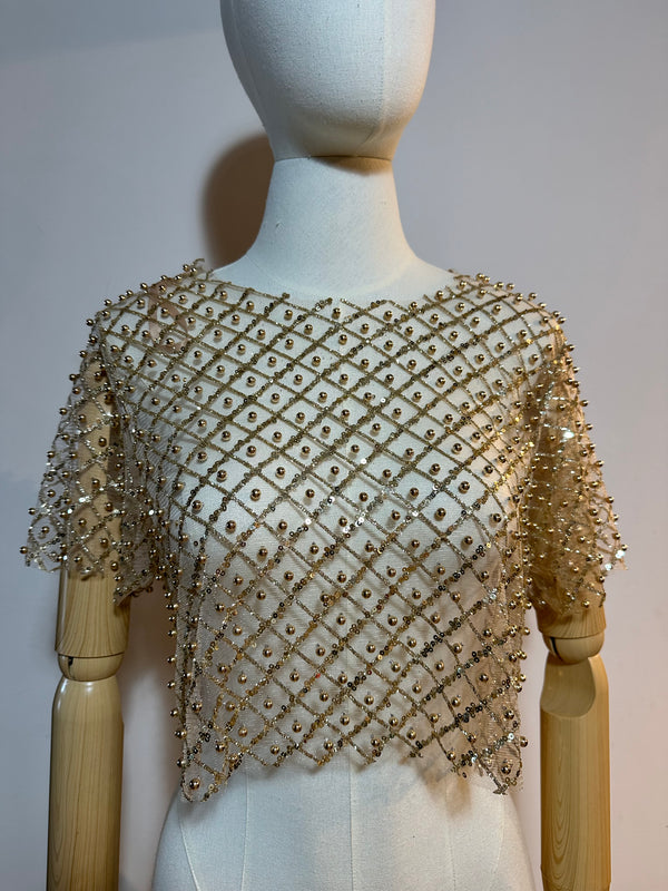 BLUSA TRANSPARENTE GOLD