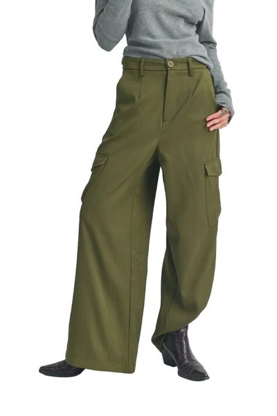 Pantalon Cargo Verde Olivo