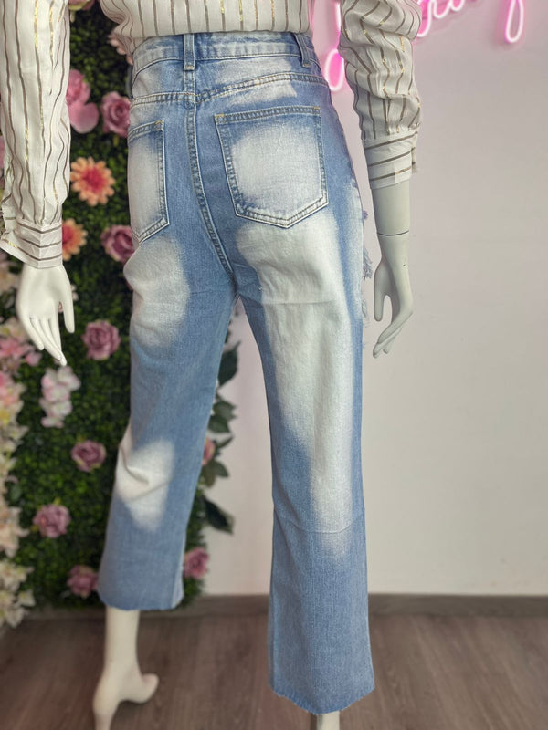 Jeans Deslavados Oversize