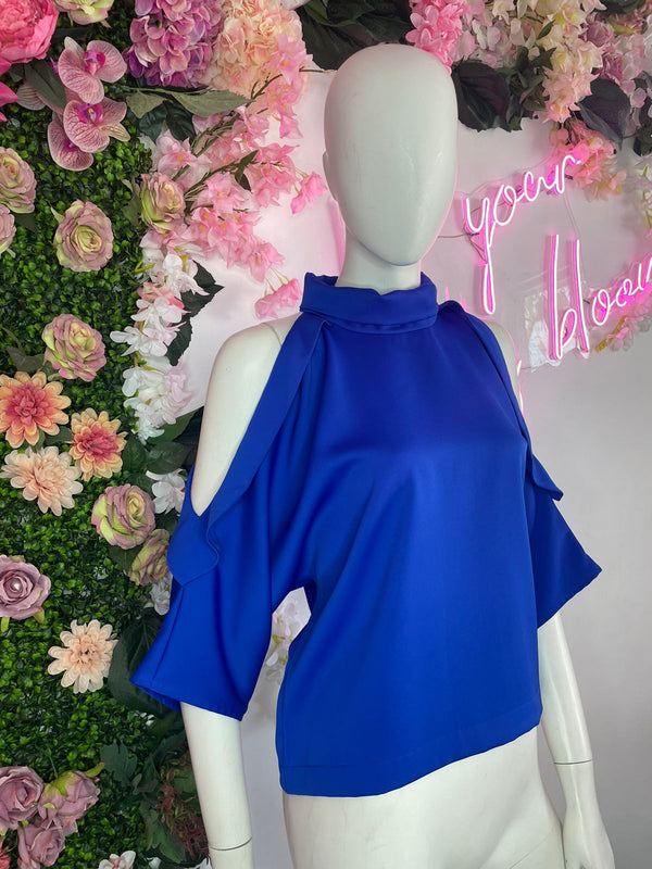 Blusa Halter Azul