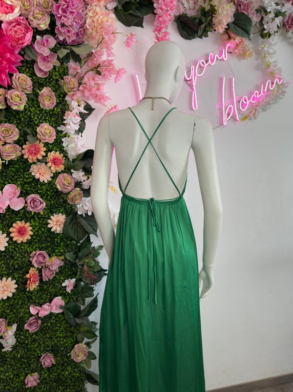 Vestido Escote Verde